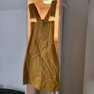 BOGO EVERYTHING $10 Mustard corduroy jumper dress